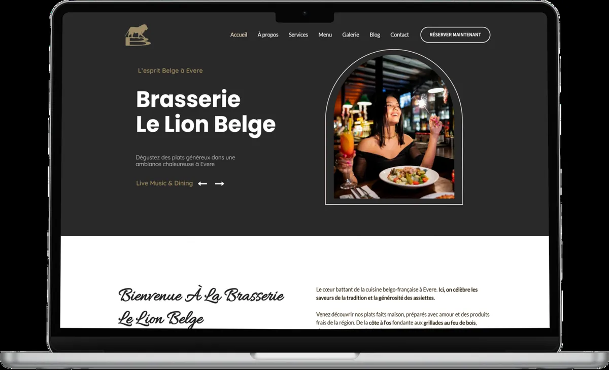 Site de la Brasserie Le Lion Belge