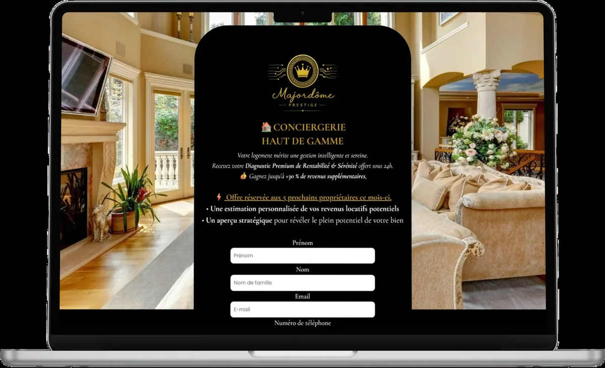 Tunnel de vente Majordome Prestige